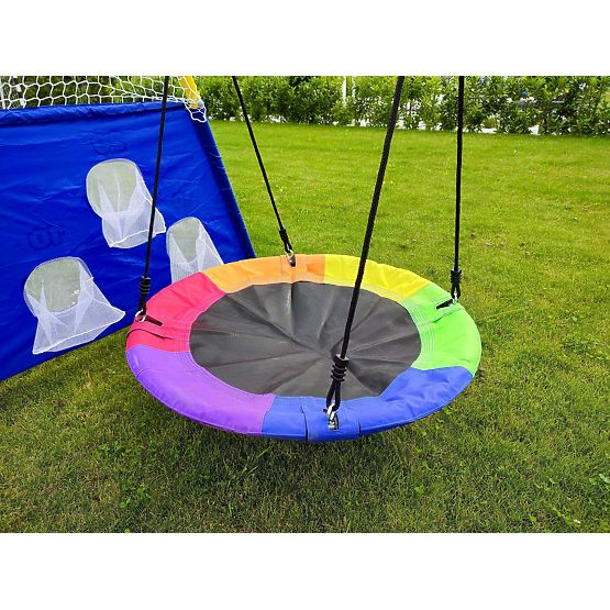 Aire de jeux AMICO 2 balançoires panier de jeu