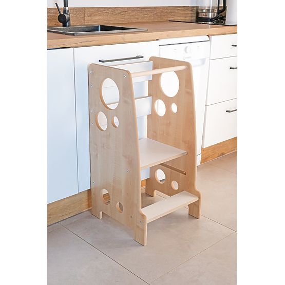 Tour d'apprentissage Montessori moderne avec anneaux