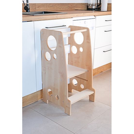 Tour d'apprentissage Montessori moderne avec anneaux