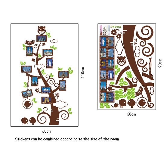 Arbre avec frames pour photos et photos