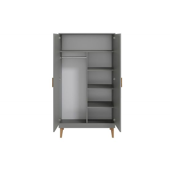 Garde-robe 2 portes KUBI - blanche