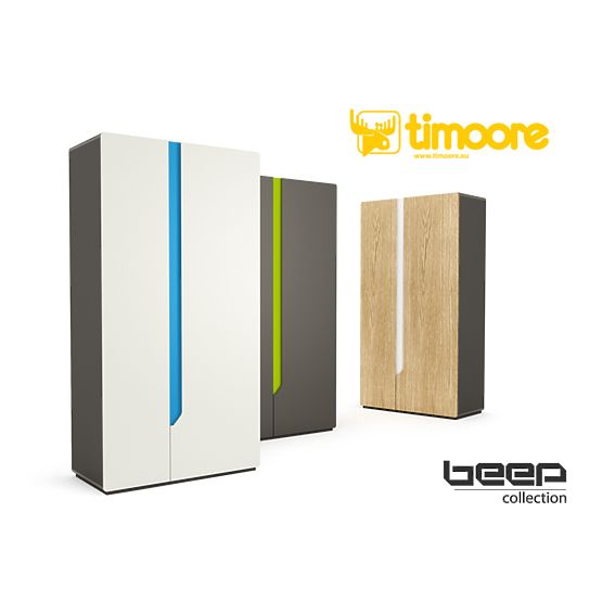 Armoire Beep - porte double naturelle OAK