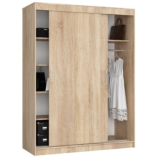 ARMOIRE COULISSANTE 150 cm CLP MONO CHÊNE SONOMA