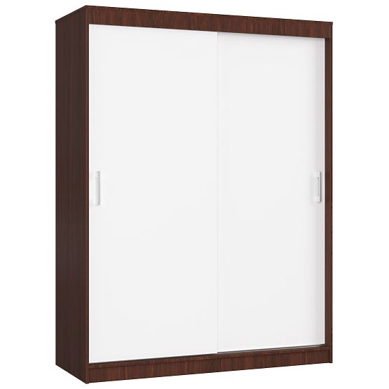 ARMOIRE COULISSANTE 150 cm CLP MONO WENGE/BLANC