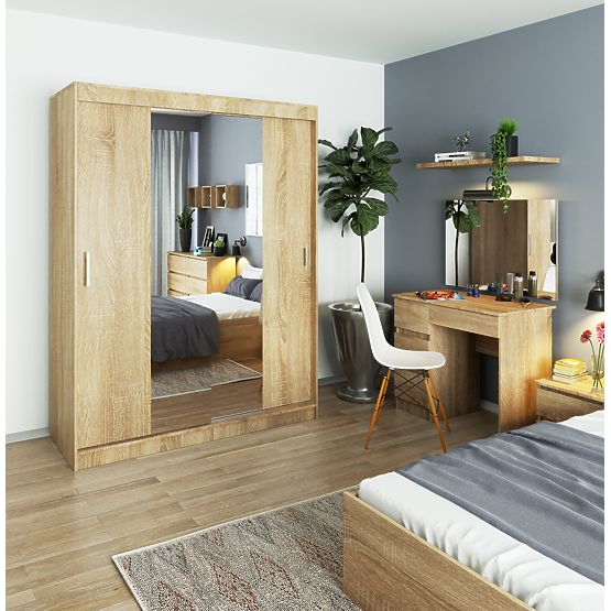 ARMOIRE COULISSANTE 150cm CLP SONOMA