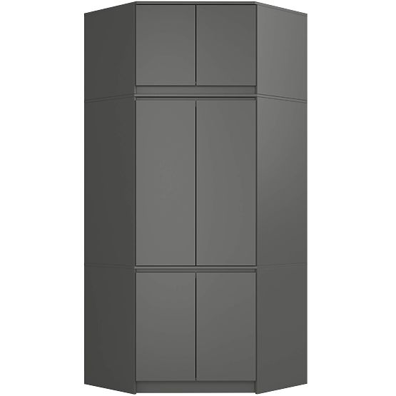 ARMOIRE D'ANGLE AVEC RALLONGE S100 GRIS GRAPHITE