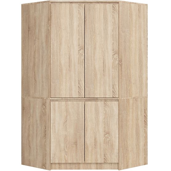 ARMOIRE D'ANGLE S100 4D CLP CHÊNE SONOMA