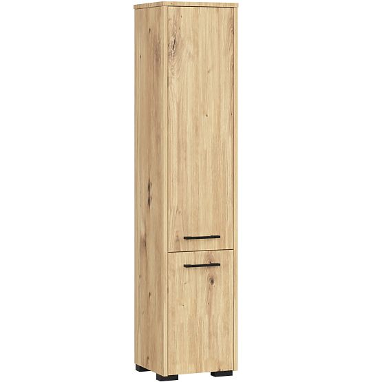 ARMOIRE DE SALLE DE BAIN FIN 2 PORTES CHÊNE ARTISAN