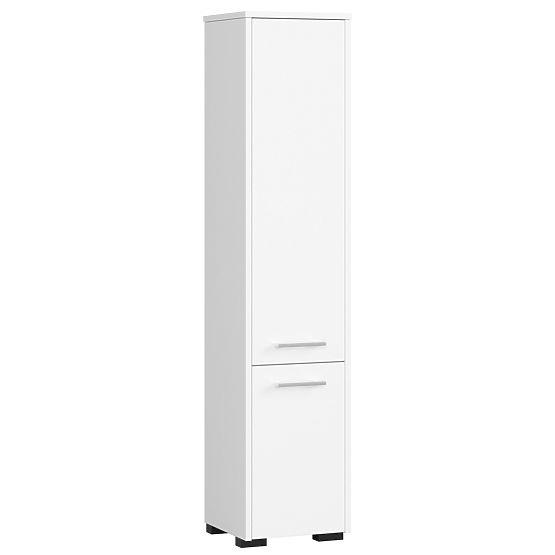 ARMOIRE DE SALLE DE BAIN FIN COLONNE 30 2D 140cm BLANCHE
