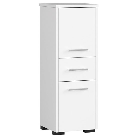 ARMOIRE DE SALLE DE BAIN FIN COLONNE 30 2D 1T 85cm PK BLANCHE