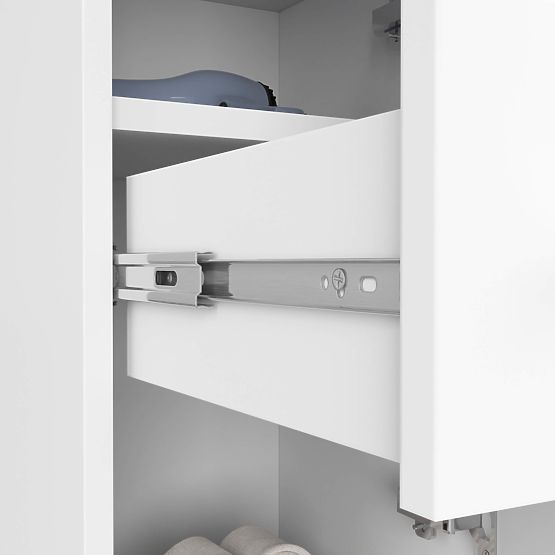 ARMOIRE DE SALLE DE BAIN FIN COLONNE 30 2D 1T 85cm PK BLANCHE