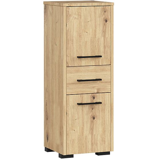 ARMOIRE DE SALLE DE BAIN FIN COLONNE 30 2D 1T 85cm PK CHÊNE ARTISAN