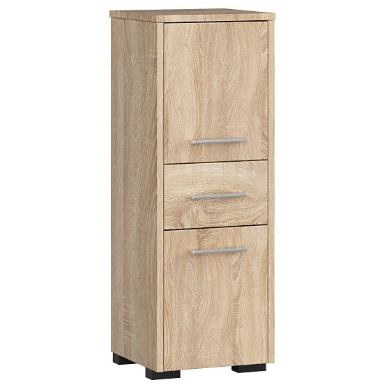 ARMOIRE DE SALLE DE BAIN FIN COLONNE 30 2D 1T 85cm PK CHÊNE SONOMA