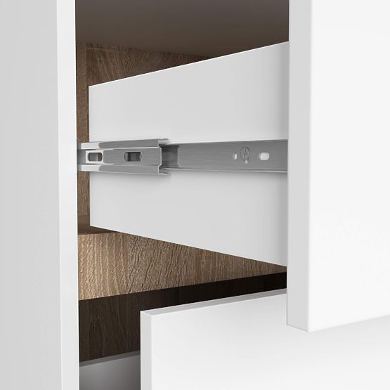 ARMOIRE DE SALLE DE BAIN SOUS LAVABO AVEC TROUS VAMI W90 UM 2SZ 2P BLANC / CHÊNE SONOMA