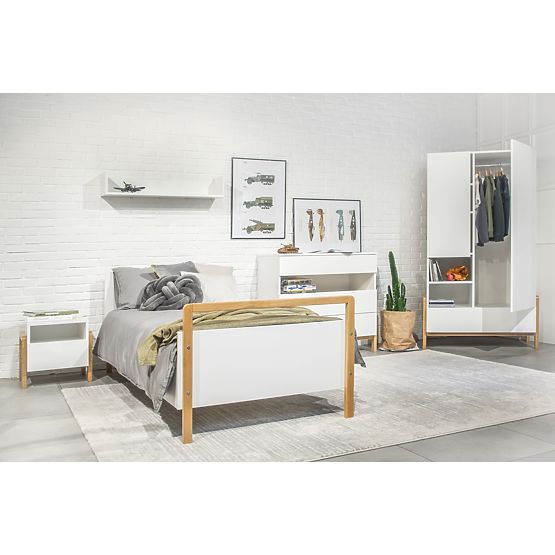 Garde-robe à deux portes Viktor - blanche