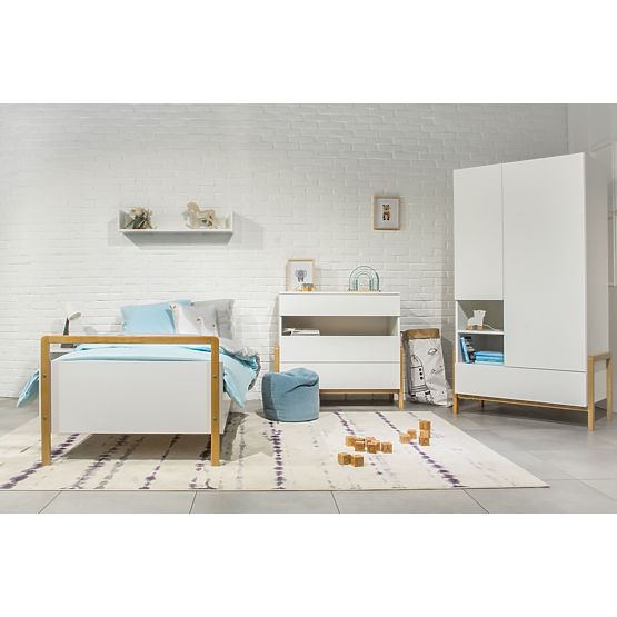 Garde-robe à deux portes Viktor - blanche