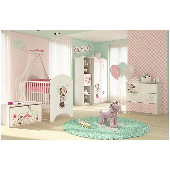 Armoire Minnie Mouse - décor pin norvégien