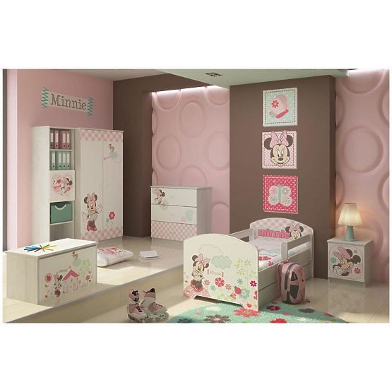 Armoire Minnie Mouse - décor pin norvégien