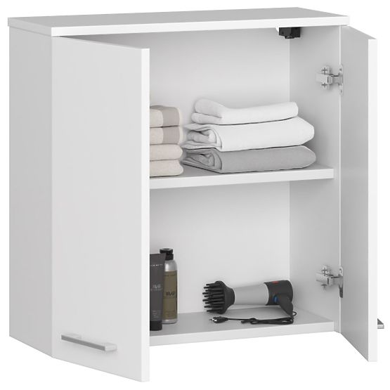 ARMOIRE MURALE LARGEUR 60 cm FIN 2D BLANCHE