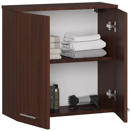 ARMOIRE MURALE LARGEUR 60 cm FIN 2D WENGE