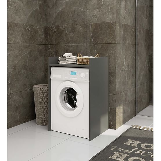 ARMOIRE POUR MACHINE À LAVER FIN GRIS GRAPHITE