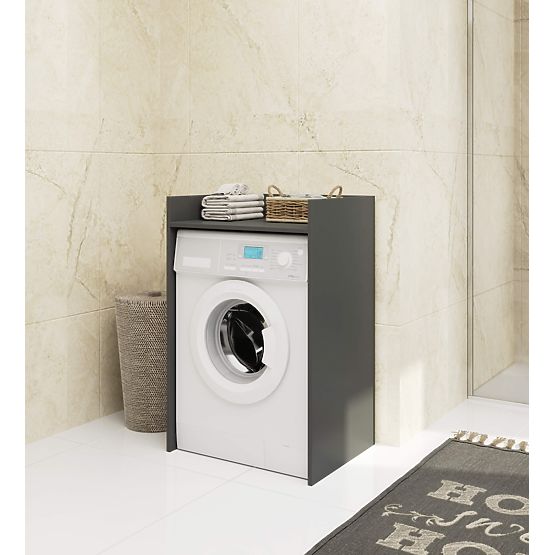 ARMOIRE POUR MACHINE À LAVER FIN GRIS GRAPHITE