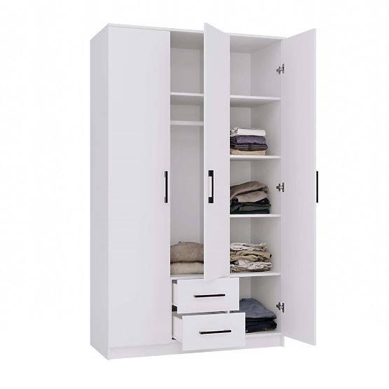 Armoire Romana 120 BLANC Sans Miroir
