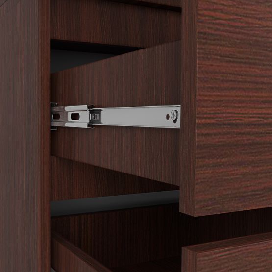 ARMOIRE S 90 cm 2 PORTES 2 TIROIRS PK WENGE