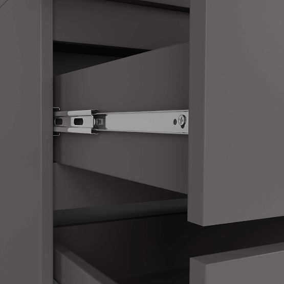 ARMOIRE S90 2D 2SZ CLP PK GRIS GRAPHITE