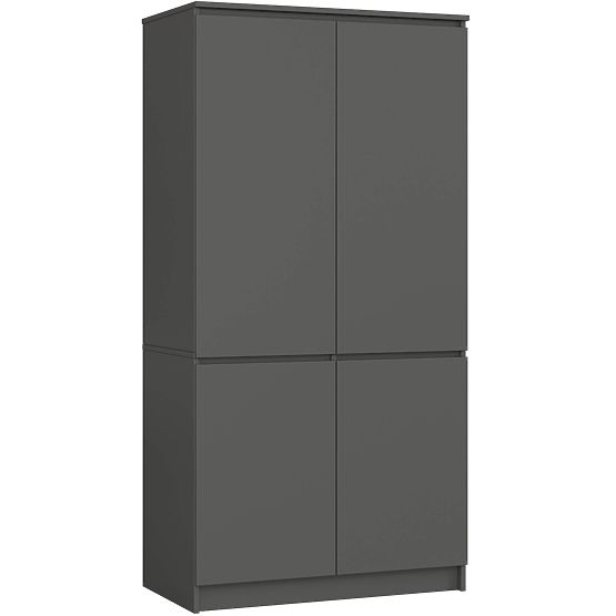 ARMOIRE S90 4D CLP GRIS GRAPHITE
