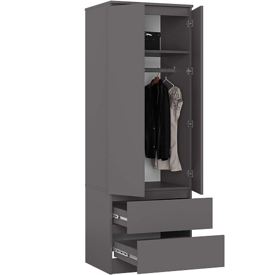 ARMOIRE STAR S60 2D 2SZ PK GRIS GRAPHITE