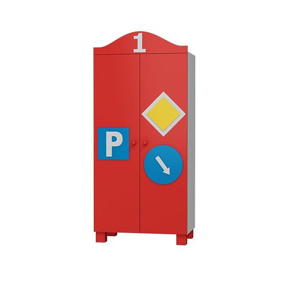 Armoire VOITURE avec décorations (trafic marque)- porte double