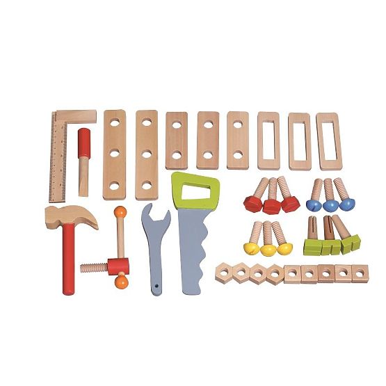 Atelier en bois avec de nombreux outils