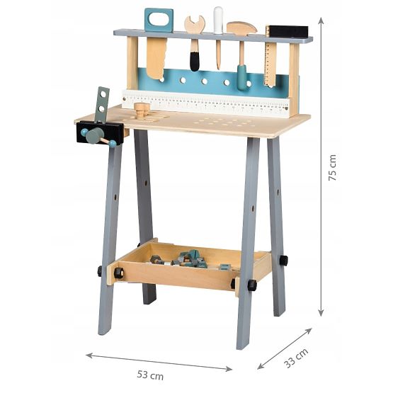Atelier en bois avec des outils