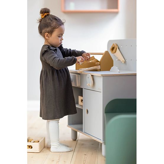 Atelier en bois nordique - gris