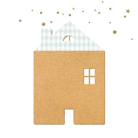 Auto-adhésif bulletin board DEKORNIK - Bleu maison