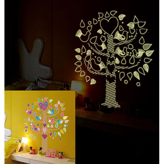 Autocollant lumineuse arbre