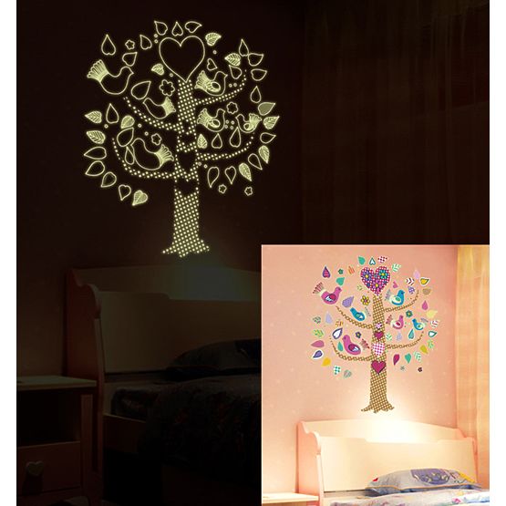 Autocollant lumineuse arbre