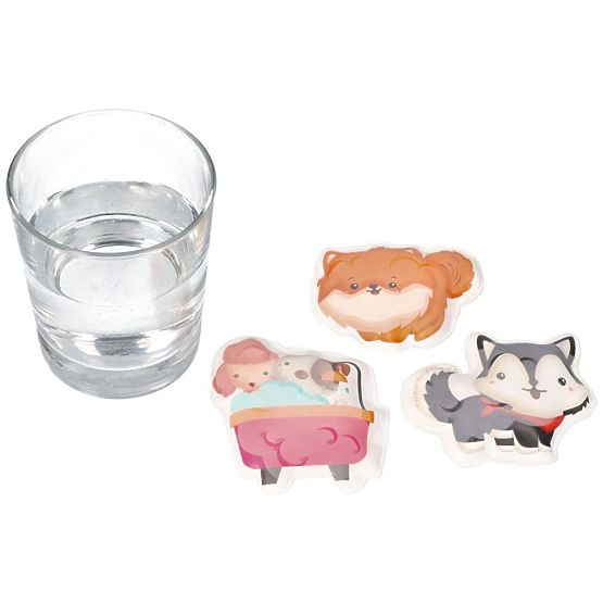 Autocollants de bain avec animaux changeant de couleur