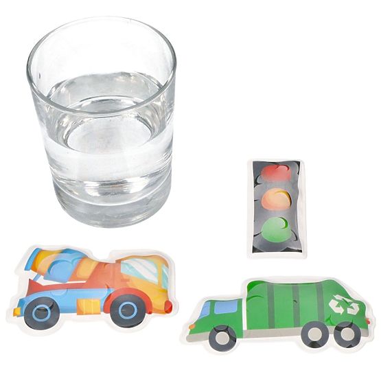 Autocollants de bain changeant de couleur Camions