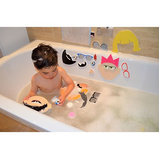 Autocollants de bain - visages amusants