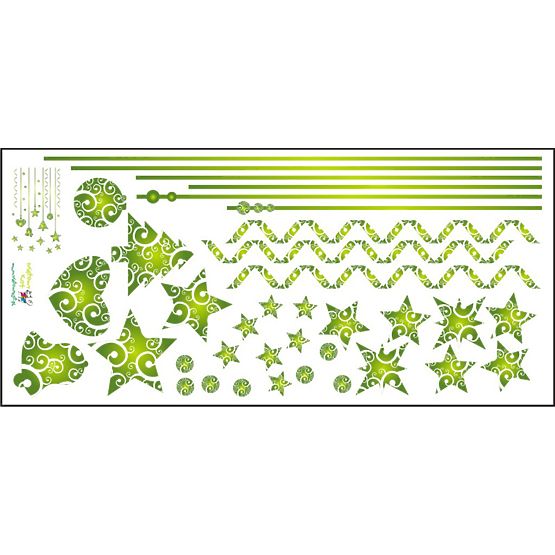 Autocollants pour fenêtre de - Christmas rubans