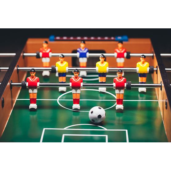 Baby-foot en bois 69x35,5 cm jeu de table ECOTOYS