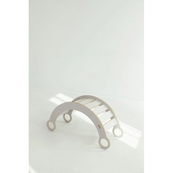 Balançoire en bois Montessori M - blanche