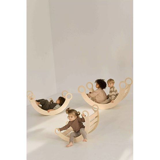 Balançoire en bois Montessori S - naturel