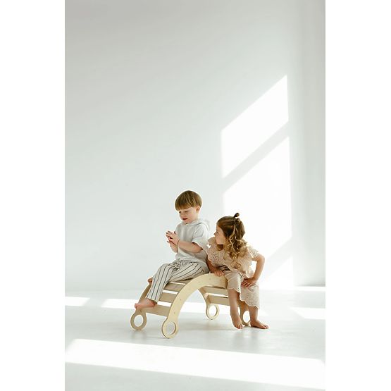 Balançoire en bois Montessori S - naturel