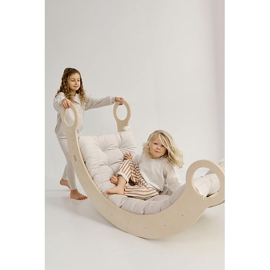 Balançoire en bois Montessori XL - naturel