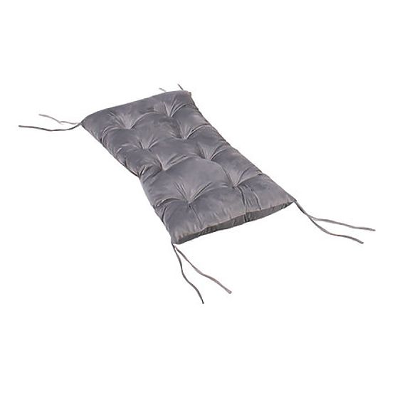 Balançoire Montessori en bois avec coussin gris - 100 cm