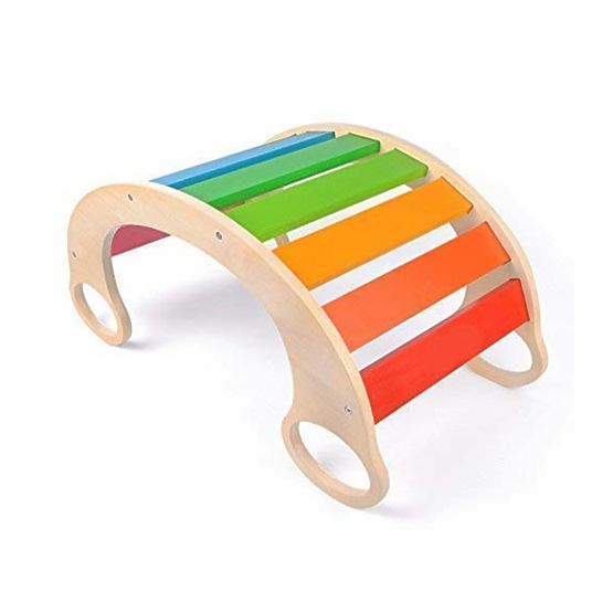 Balançoire Montessori en bois Jumbo - colorée