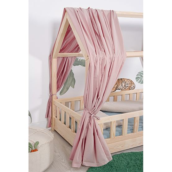 Baldaquin pour lit cabane Tea - vieux rose